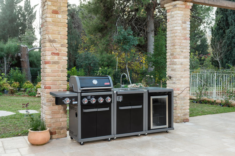 Coleman Revolution Gas & Charcoal BBQ In Black Gloss - REVDFBGL