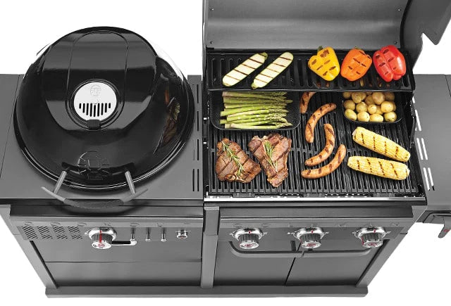 Coleman Revolution Gas & Charcoal BBQ In Black Gloss - REVDFBGL