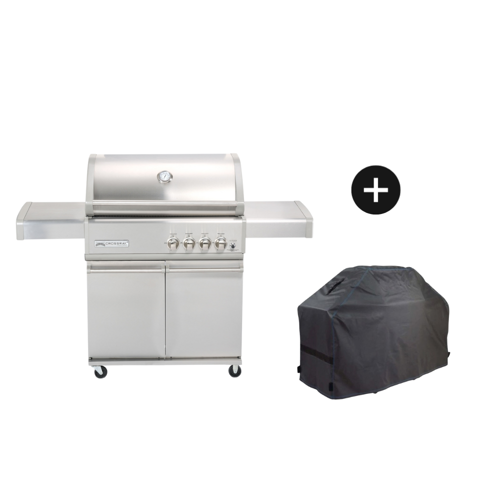 CROSSRAY 4 Burner Gas BBQ with Trolley - TCS4PL