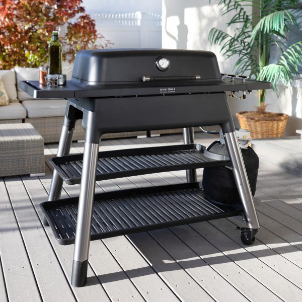 Everdure By Heston Blumenthal FURNACE 3 Burner BBQ With Stand in black - HBG3B