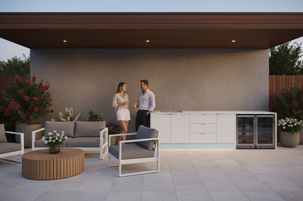 Grillhound Outdoor Kitchen With Sink & Double Fridge - G298