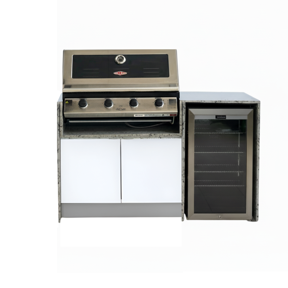 Grillhound Mini Outdoor Kitchen With Beefeater 1200 And Fridge - GB155