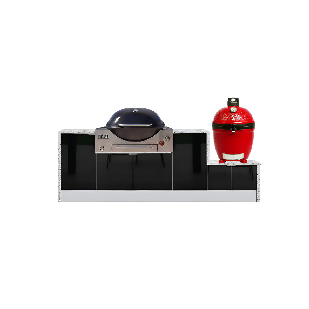 Grillhound Dual Fuel Mini Outdoor Kitchen Package to Suit Weber Family Q - GWK248