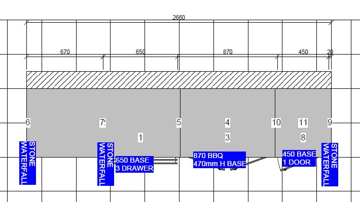 Grillhound Outdoor Kitchen To Suit Weber Family Q With Fridge - GW266