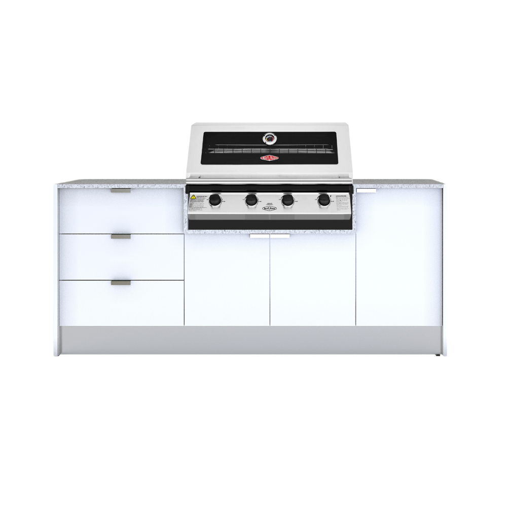 Grillhound Mini Outdoor Kitchen Package With Drawers And Beefeater 1200 - GB201