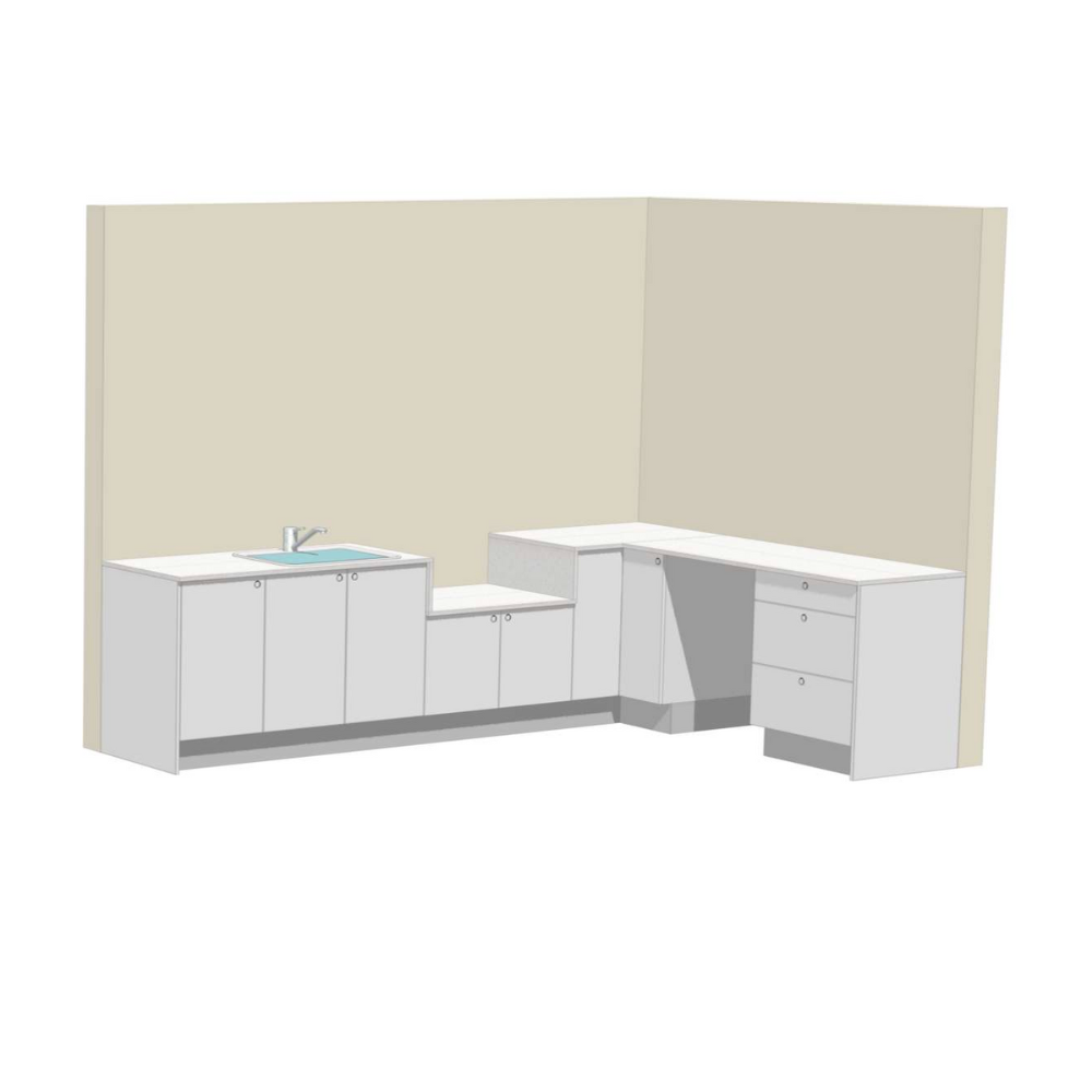 Grillhound L Shape Outdoor Kitchen With Beefeater BBQ And Fridge - GBL3X2