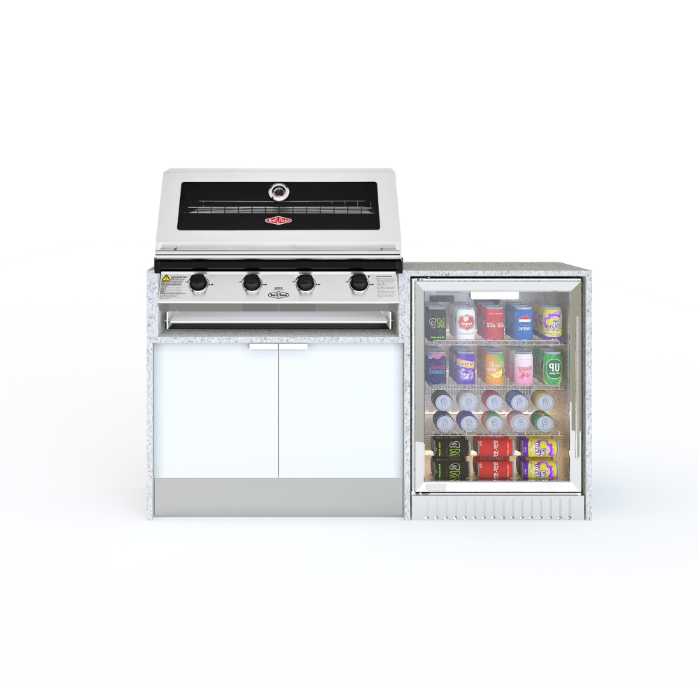 Grillhound Mini Outdoor Kitchen With Beefeater 1200 And Fridge - GB166