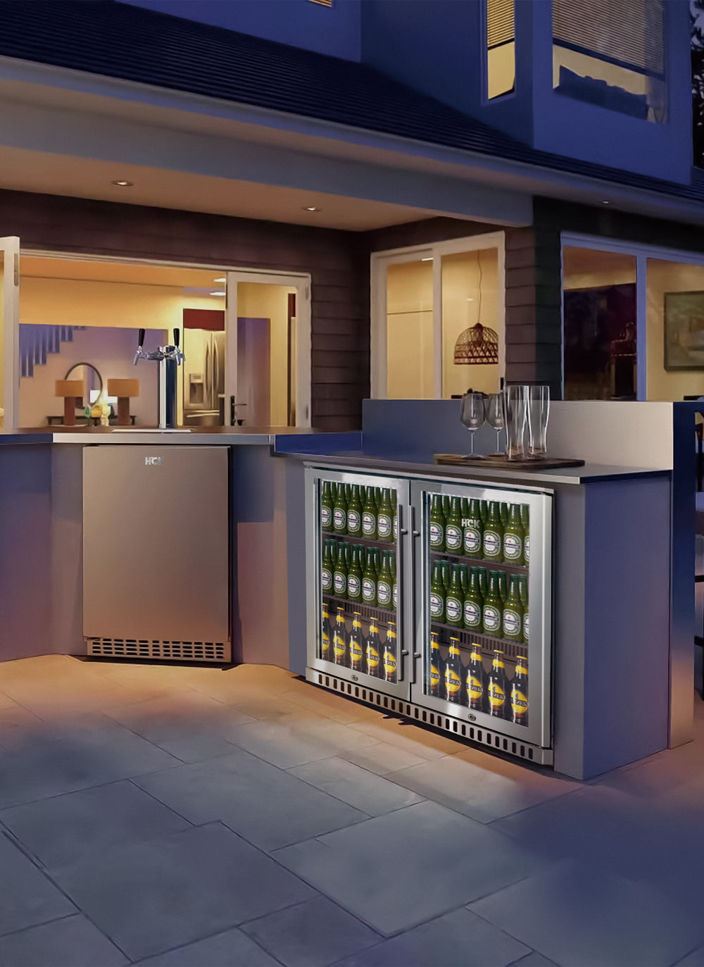 Napoleon LEX Built-in 605 version, 304 SS + Outdoor Fridge-NAPDD +BILEX605RBINSS-AU