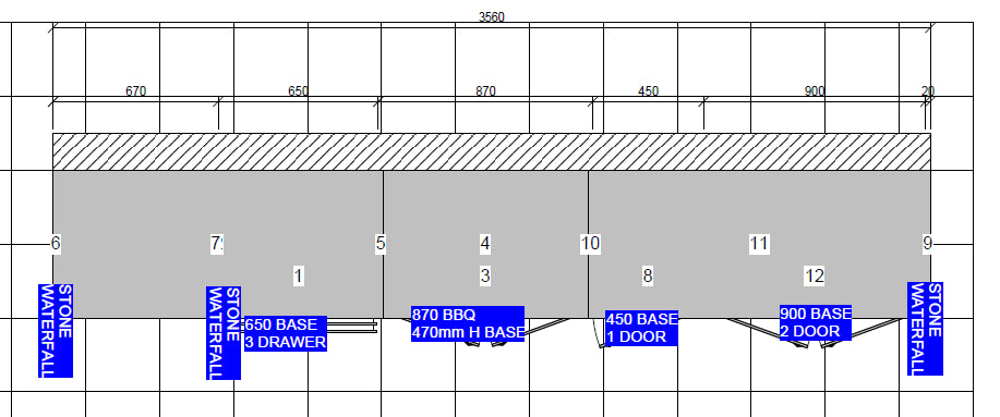 Outdoor Kitchen Package to Suit Weber Family Q With Fridge & Sink