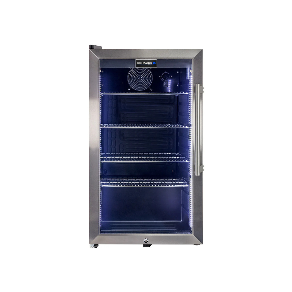 Schmick Outdoor Triple Glazed Alfresco Bar Fridge - Model HUS-SC88L-SS