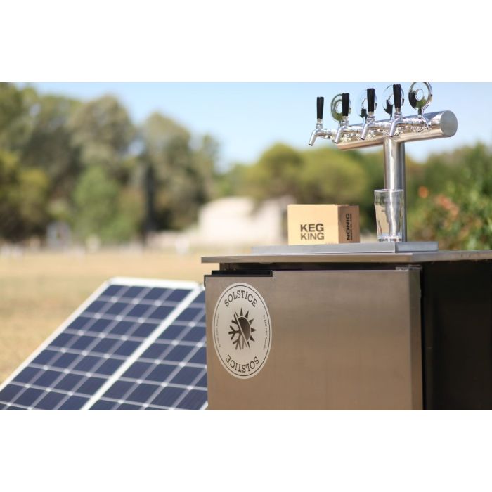 Everdure Neo Black 6 Burner Outdoor Kitchen With Kegerator