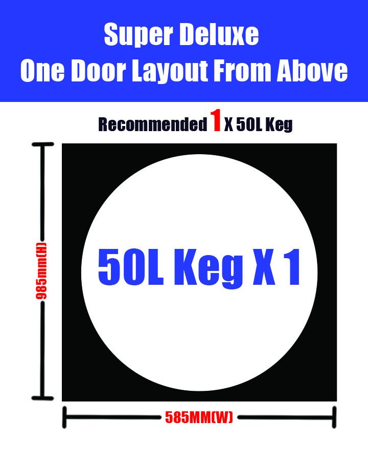Kegerator KegMaster Super Deluxe - One Door