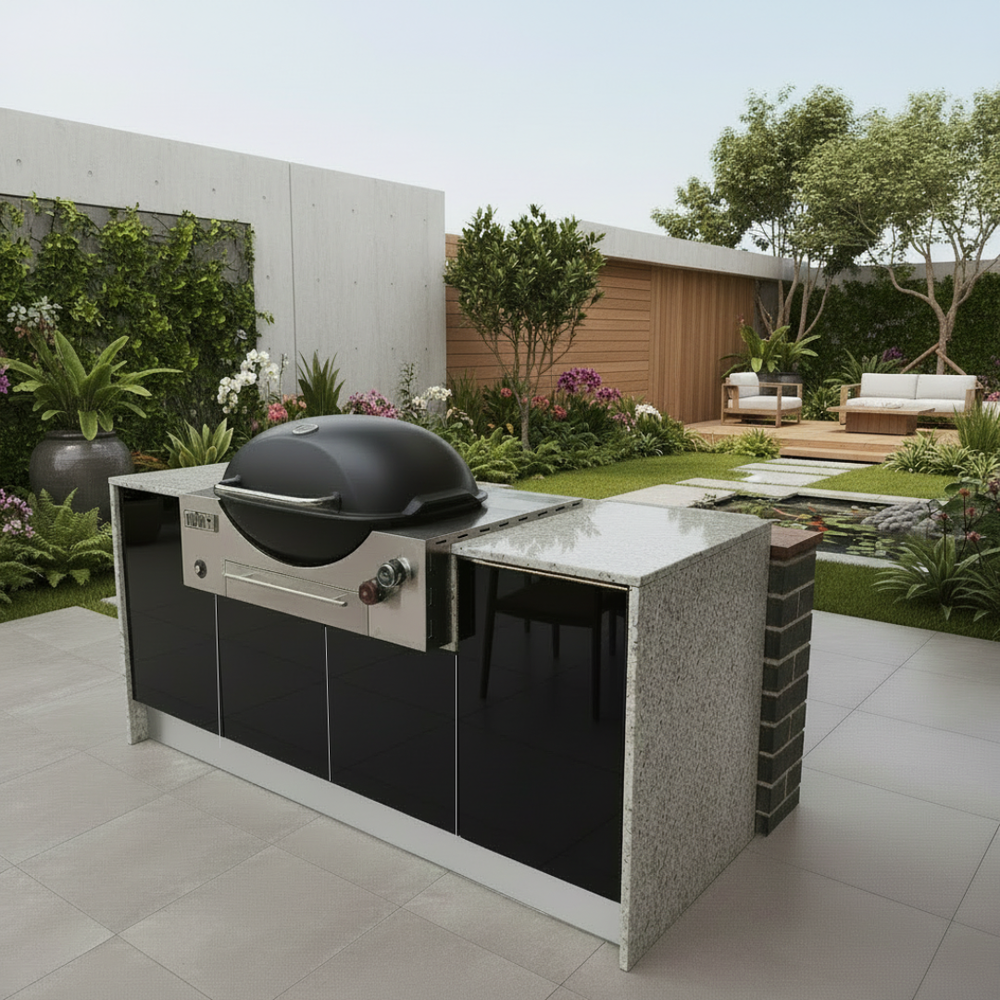 Grillhound Mini Outdoor Kitchen Package to Suit Weber Family Q - GW181