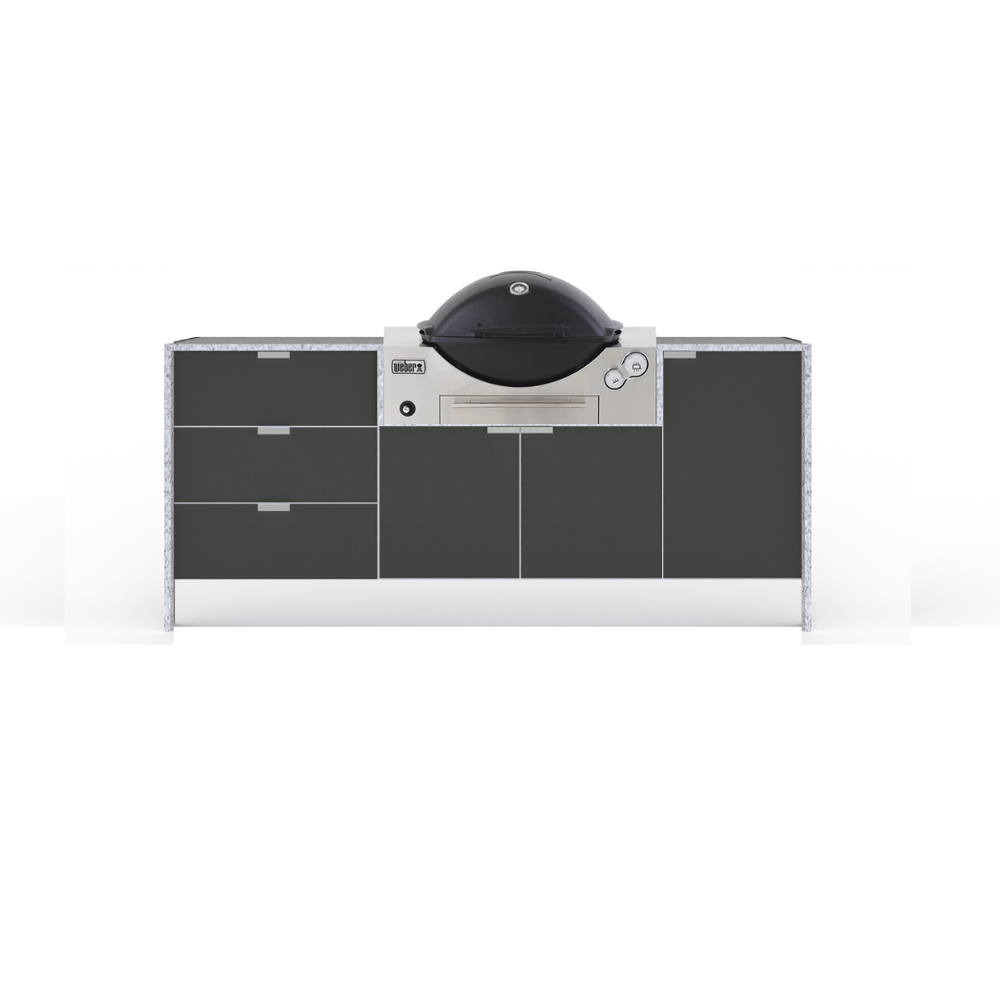 Grillhound Mini Outdoor Kitchen Package With Drawers to Suit Weber Family Q - GW201