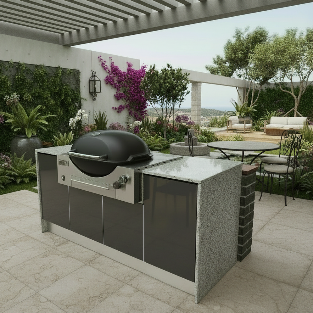 Grillhound Mini Outdoor Kitchen Package to Suit Weber Family Q - GW181