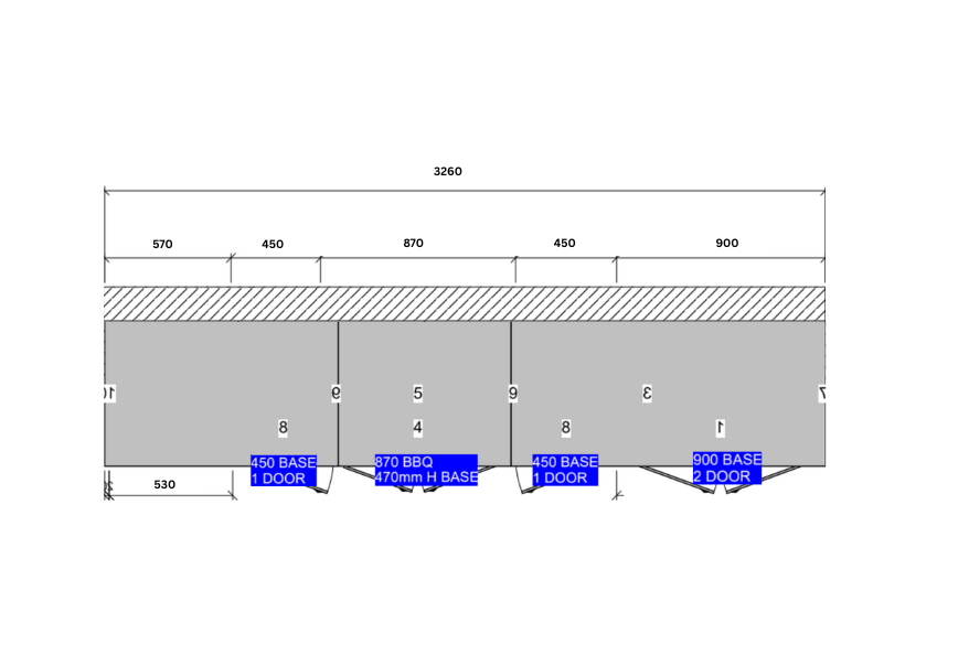 Grillhound Outdoor Kitchen Package to Suit Weber Family Q With Fridge & Sink - GW333