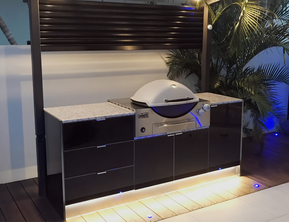 Grillhound Mini Outdoor Kitchen Package With Drawers to Suit Weber Family Q - GW201