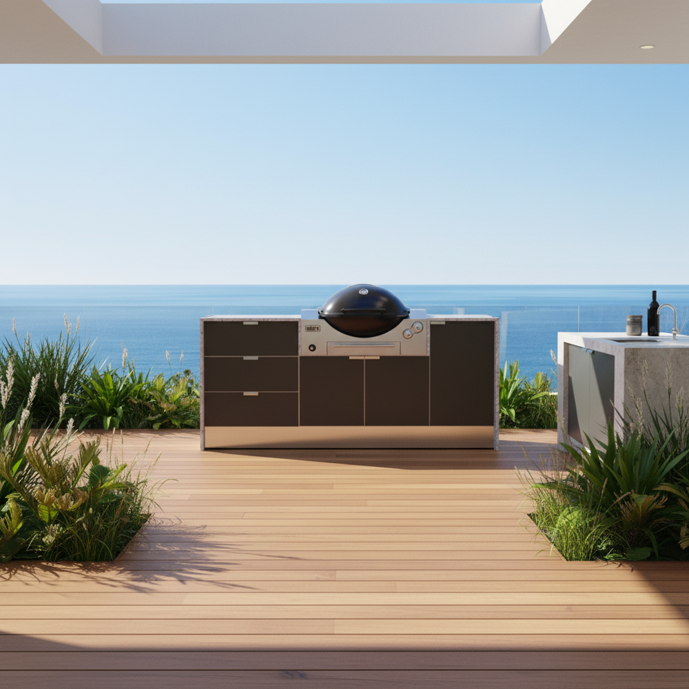 Grillhound Mini Outdoor Kitchen Package With Drawers to Suit Weber Family Q - GW201