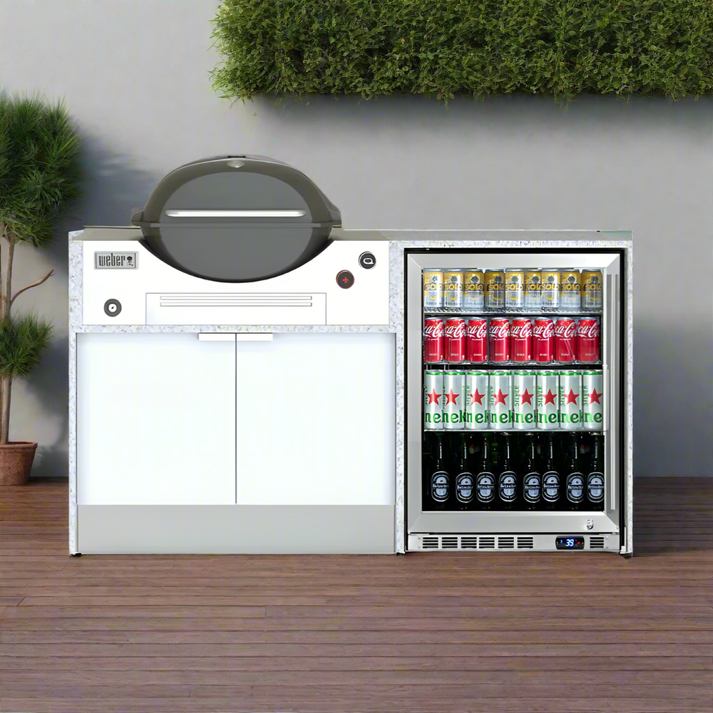 Grillhound Mini Outdoor Kitchen With Single Fridge to Suit Weber Family Q - GW151
