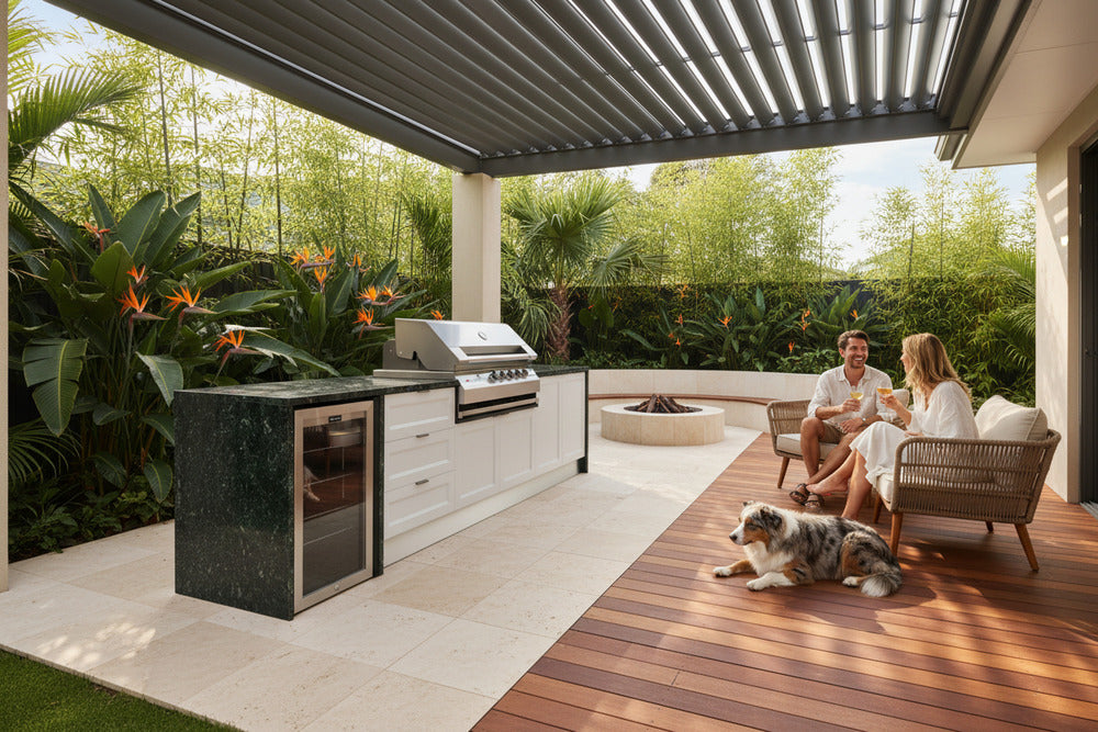 Grillhound Outdoor Kitchen Package to Suit Ziegler And Brown Turbo with fridge - GZS300