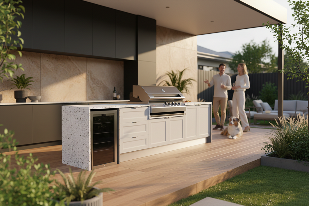 Grillhound Outdoor Kitchen Package to Suit Ziegler And Brown Turbo with fridge - GZS300