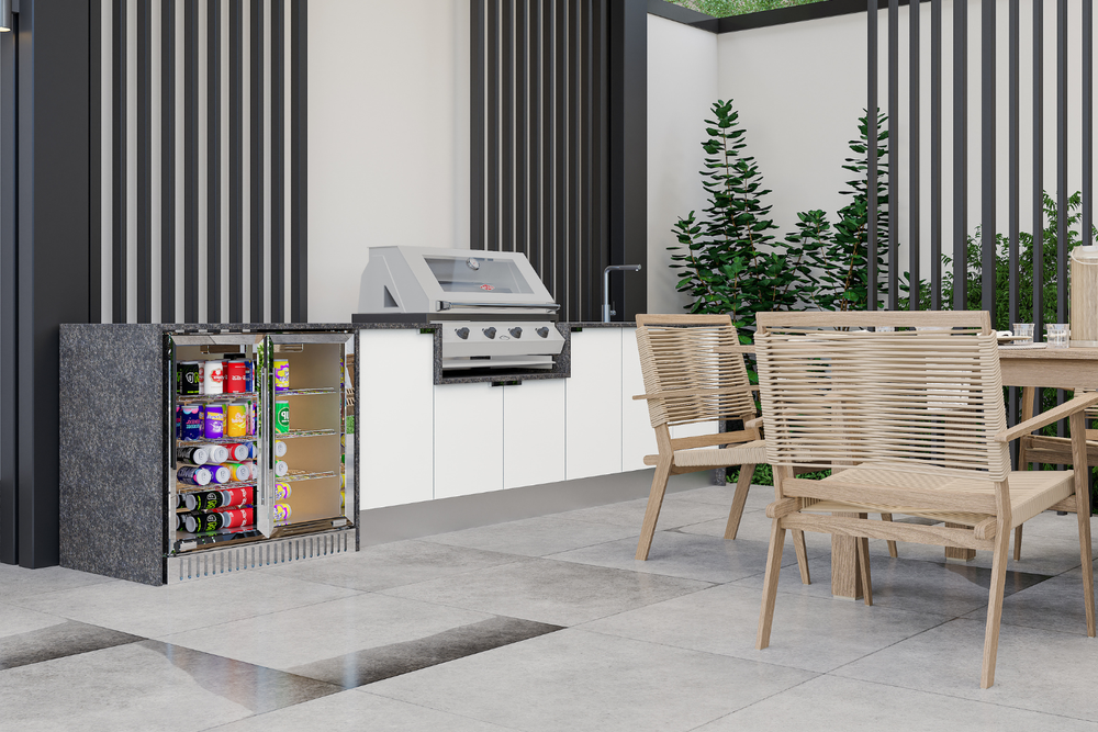 Grillhound Outdoor Kitchen With Beefeater 1200, Fridge And Sink Package - GB363