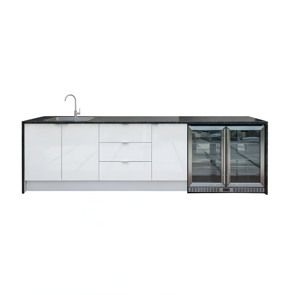 Grillhound Outdoor Kitchen With Sink & Double Fridge - G298