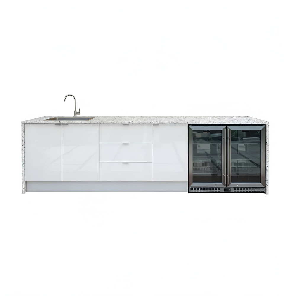 Grillhound Outdoor Kitchen With Sink & Double Fridge - G298