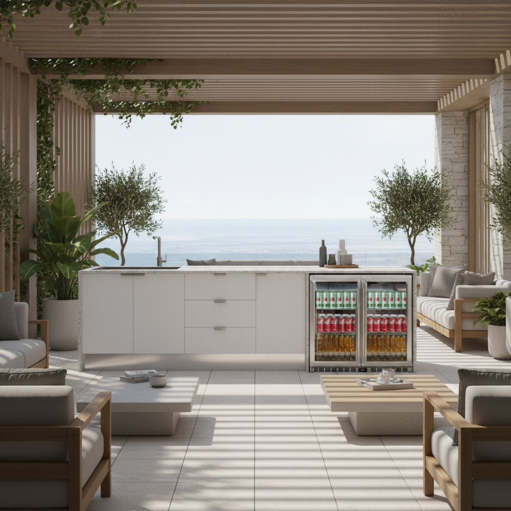 Grillhound Outdoor Kitchen With Sink & Double Fridge - G298