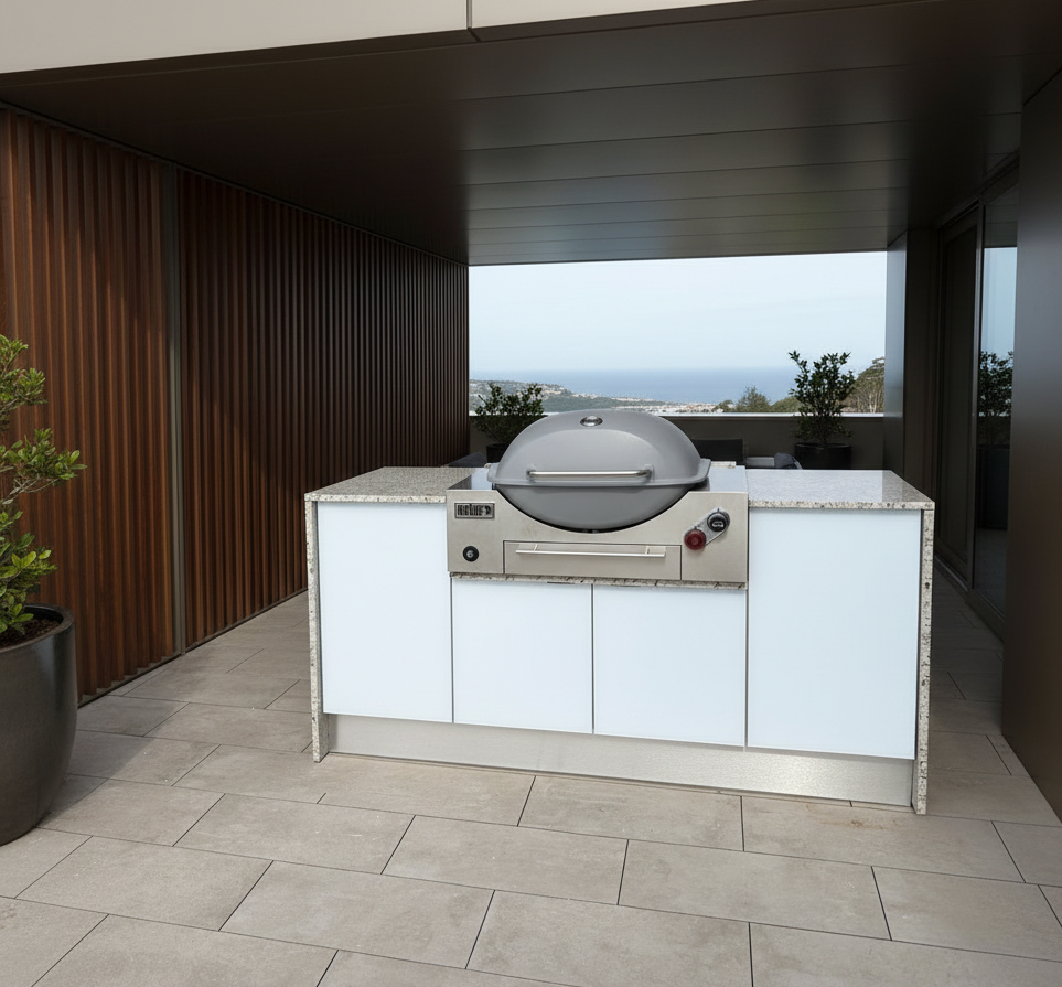 Grillhound Mini Outdoor Kitchen Package to Suit Weber Family Q - GW181