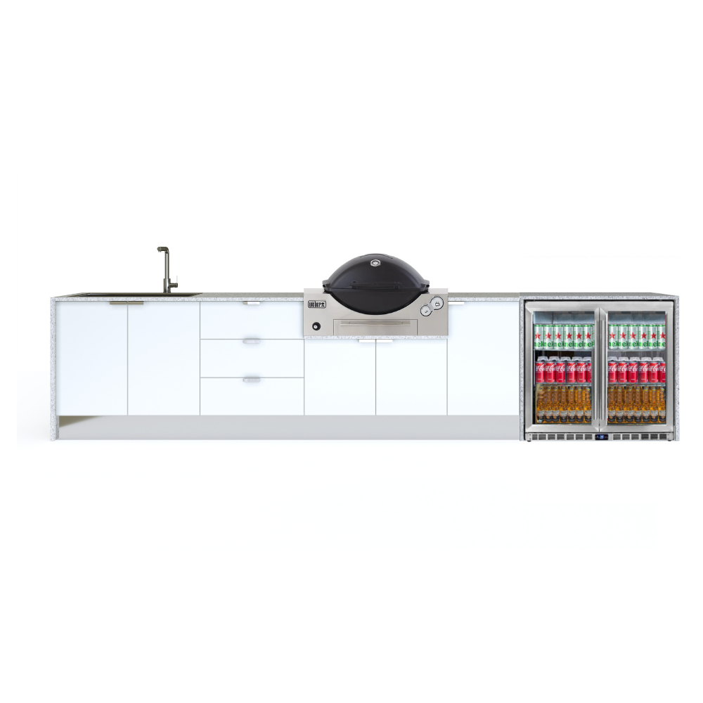 Grillhound Outdoor Kitchen Package to Suit Weber Family Q - GW385