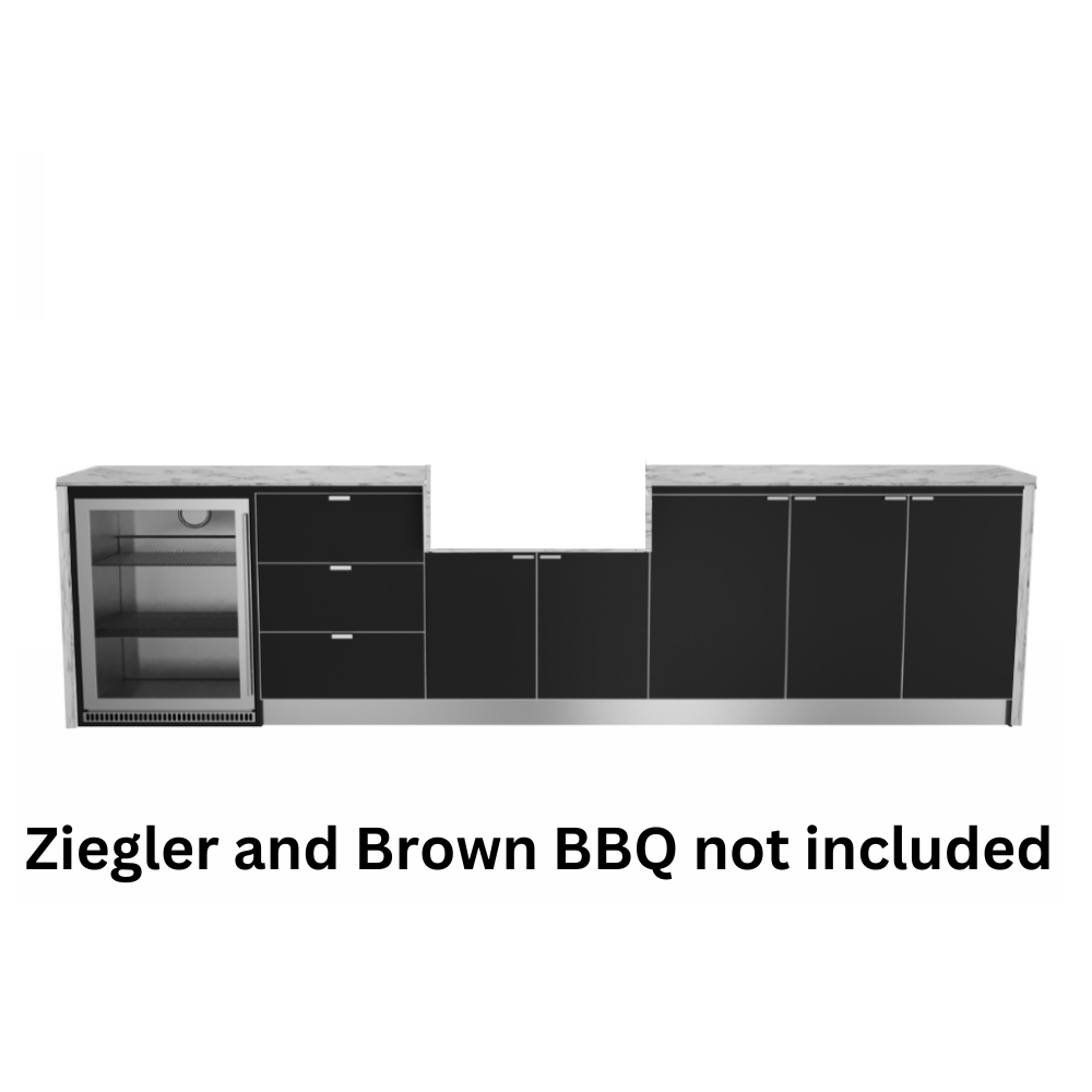 Outdoor Kitchen Package To Suit Ziegler And Brown Turbo With Fridge