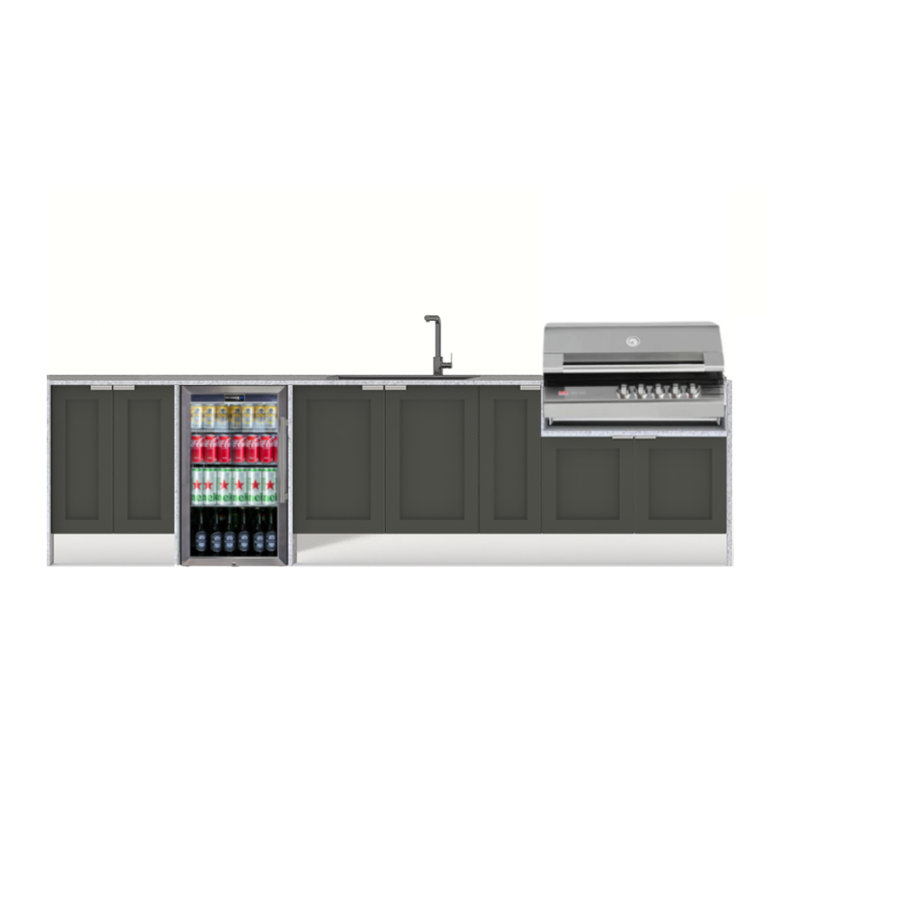 Grillhound Outdoor Kitchen Package to Suit Ziegler And Brown Turbo with fridge- GZ3318