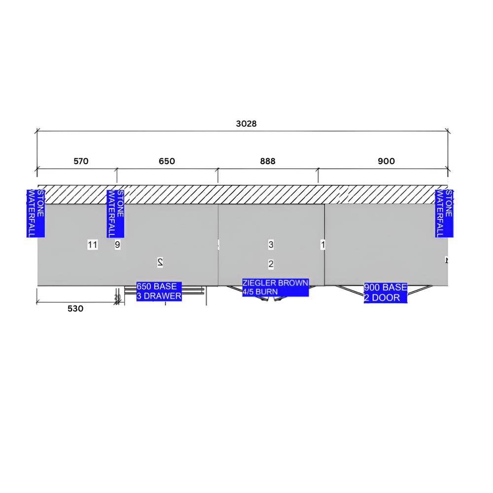 Grillhound Outdoor Kitchen Package to Suit Ziegler And Brown Turbo  - GZ300